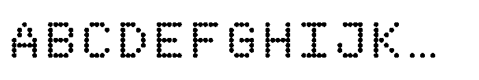 Pixmon Round Grid Font UPPERCASE