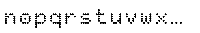 Pixmon Round Grid Font LOWERCASE