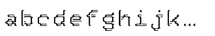 Pixmon Round Hollow E FONT