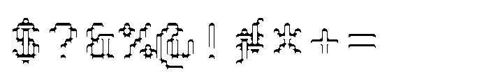 Pixmon Round Hollow HS Font OTHER CHARS