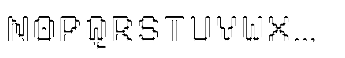 Pixmon Round Hollow HS Font UPPERCASE