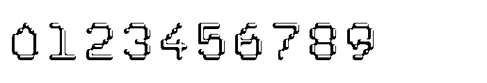 Pixmon Round Hollow NE Font OTHER CHARS