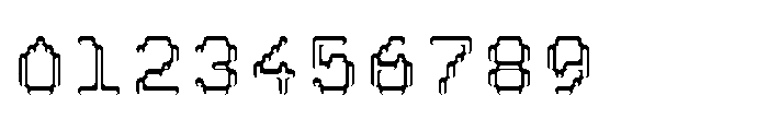 Pixmon Round Hollow S Font OTHER CHARS