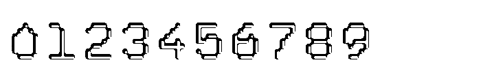 Pixmon Round Hollow SE Font OTHER CHARS