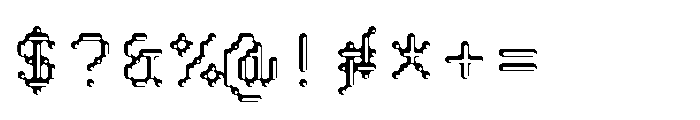 Pixmon Round Hollow SE Font OTHER CHARS