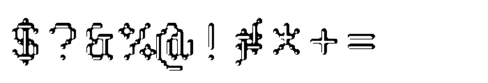 Pixmon Round Hollow SW Font OTHER CHARS