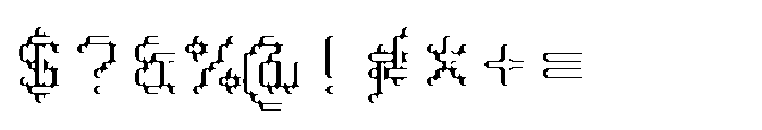 Pixmon Round Hollow VE Font OTHER CHARS