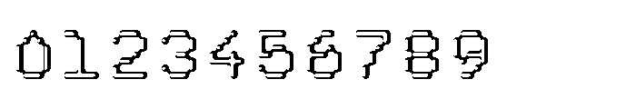 Pixmon Round Hollow W Font OTHER CHARS