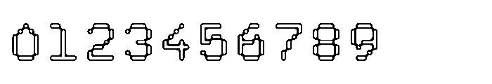 Pixmon Round Hollow Font OTHER CHARS