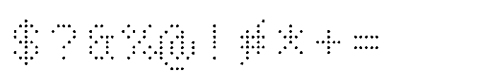 Pixmon Round Mini Grid Fade Font OTHER CHARS