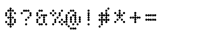 Pixmon Round Mini Grid Font OTHER CHARS