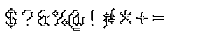 Pixmon Round Mini Hollow E Font OTHER CHARS