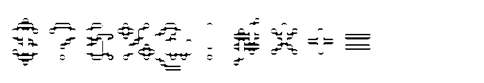 Pixmon Round Mini Hollow H Font OTHER CHARS