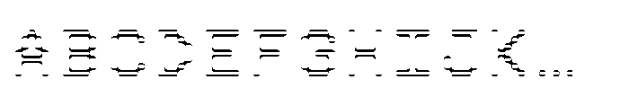 Pixmon Round Mini Hollow H Font UPPERCASE