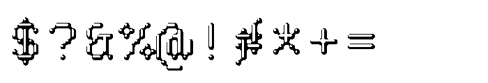 Pixmon Round Mini Hollow NW Font OTHER CHARS