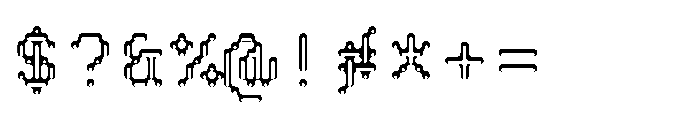 Pixmon Round Mini Hollow S Font OTHER CHARS