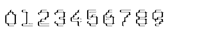 Pixmon Round Mini Hollow VE Font OTHER CHARS