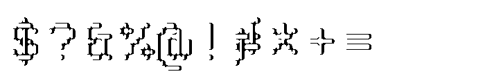 Pixmon Round Mini Hollow VW Font OTHER CHARS