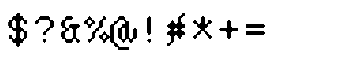 Pixmon Round Mini Regular Font OTHER CHARS