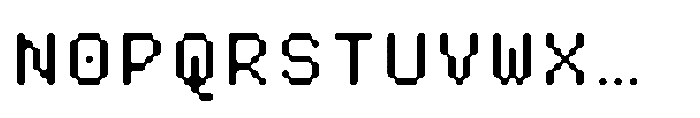 Pixmon Round Mini Regular Font UPPERCASE