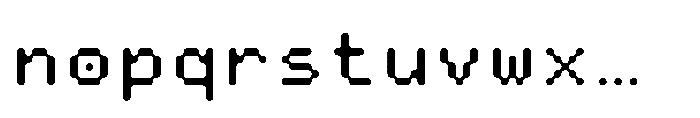 Pixmon Round Mini Regular Font LOWERCASE