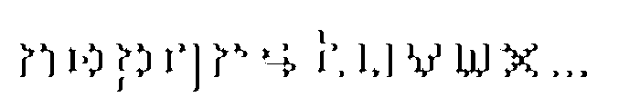 Pixmon Round Mini Shadow E Font LOWERCASE