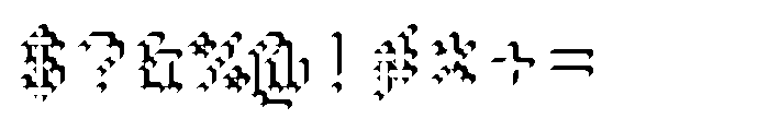 Pixmon Round Mini Shadow NE Font OTHER CHARS