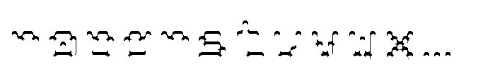 Pixmon Round Mini Shadow N Font LOWERCASE