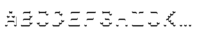 Pixmon Round Mini Shadow S Font UPPERCASE