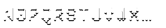 Pixmon Round Mini Shadow S Font UPPERCASE