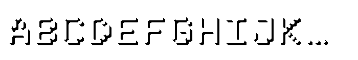 Pixmon Round Mini Shadow SE Font UPPERCASE