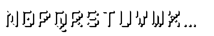 Pixmon Round Mini Shadow SE Font UPPERCASE