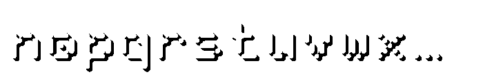 Pixmon Round Mini Shadow SE Font LOWERCASE