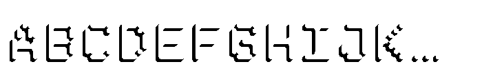 Pixmon Round Mini Shadow SW Font UPPERCASE