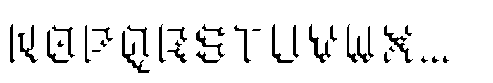 Pixmon Round Mini Shadow SW Font UPPERCASE