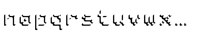 Pixmon Round Mini Shadow SW Font LOWERCASE