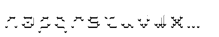 Pixmon Round Mini Shadow S Font LOWERCASE