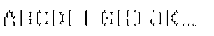Pixmon Round Mini Shadow W Font UPPERCASE