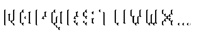 Pixmon Round Mini Shadow W Font UPPERCASE
