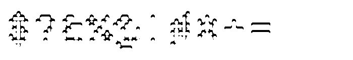 Pixmon Round Shadow N Font OTHER CHARS