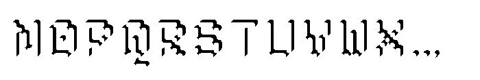 Pixmon Round Shadow NE Font UPPERCASE