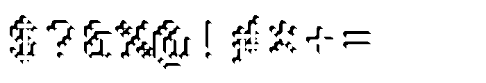 Pixmon Round Shadow NW Font OTHER CHARS
