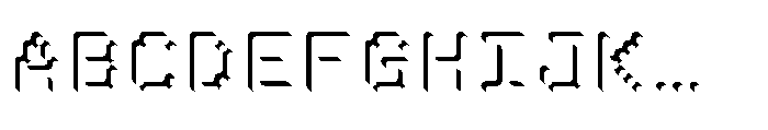 Pixmon Round Shadow NW Font UPPERCASE