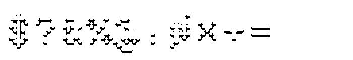 Pixmon Round Shadow S Font OTHER CHARS