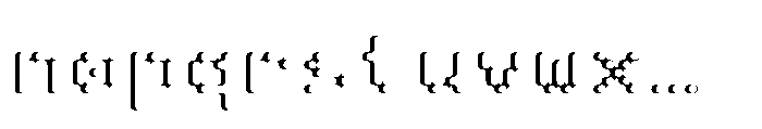 Pixmon Round Shadow W Font LOWERCASE