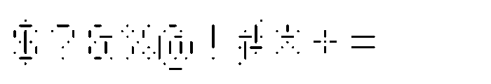 Pixmon Round Stencil Font OTHER CHARS