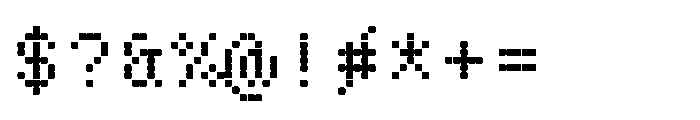 Pixmon Variables Grid Font OTHER CHARS