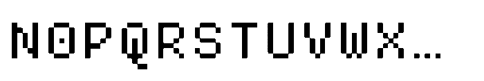 Pixmon Variables Mini Regular Font UPPERCASE