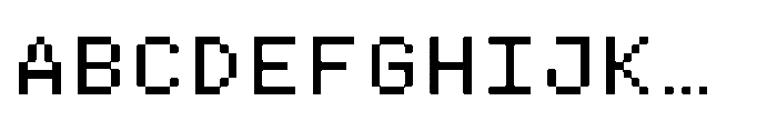 Pixmon Variables Regular Font UPPERCASE