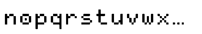Pixmon Variables Regular Font LOWERCASE